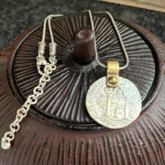 Brighton Retired Devotion Doubloon Coin Necklace - Picture 2 of 4